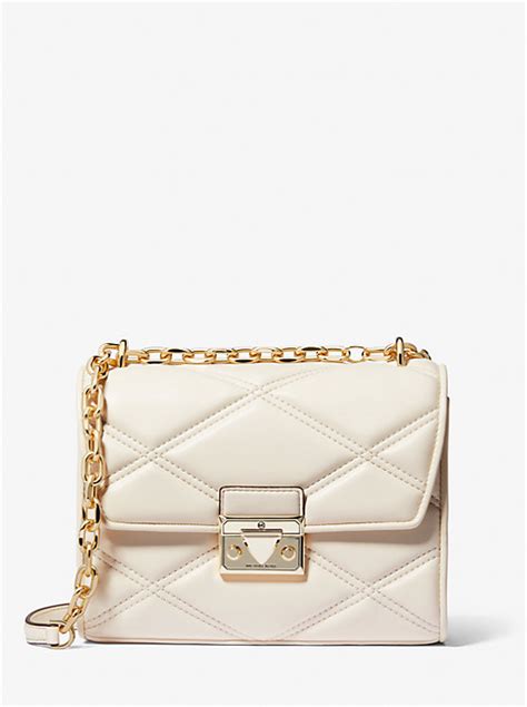 michael kors outlet serena small quilted crossbody bag|Michael Kors Serena Small Quilted Faux Leather Crossbody Bag.